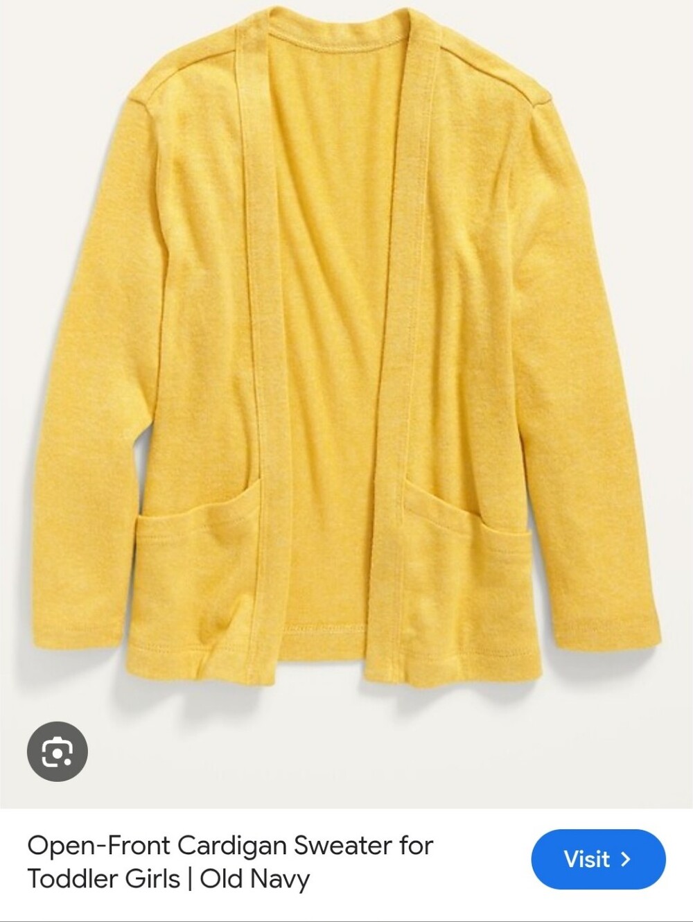 Nwt 2T Old Navy open front super soft yellow cardigan Sweater For Girls